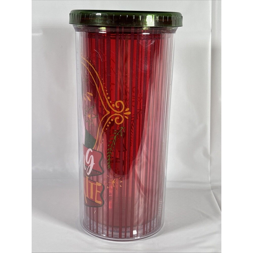 Buddy Elf Tumbler "Smiling Is My Favorite" • Will Ferrell • Red/Green Travel Cup - Picture 2 of 7
